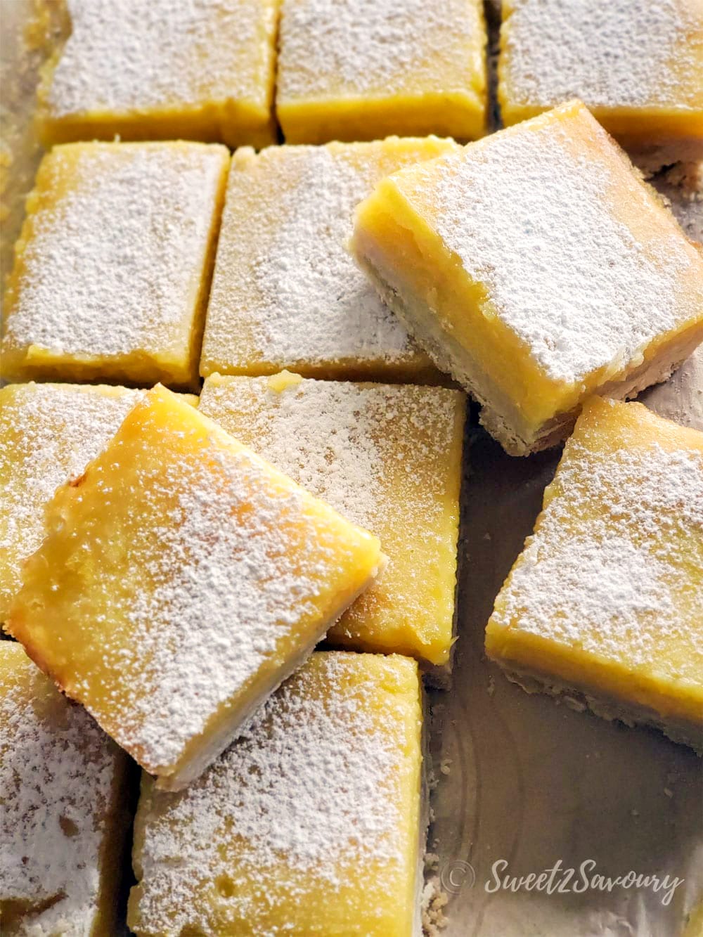 citrus shortbread bars