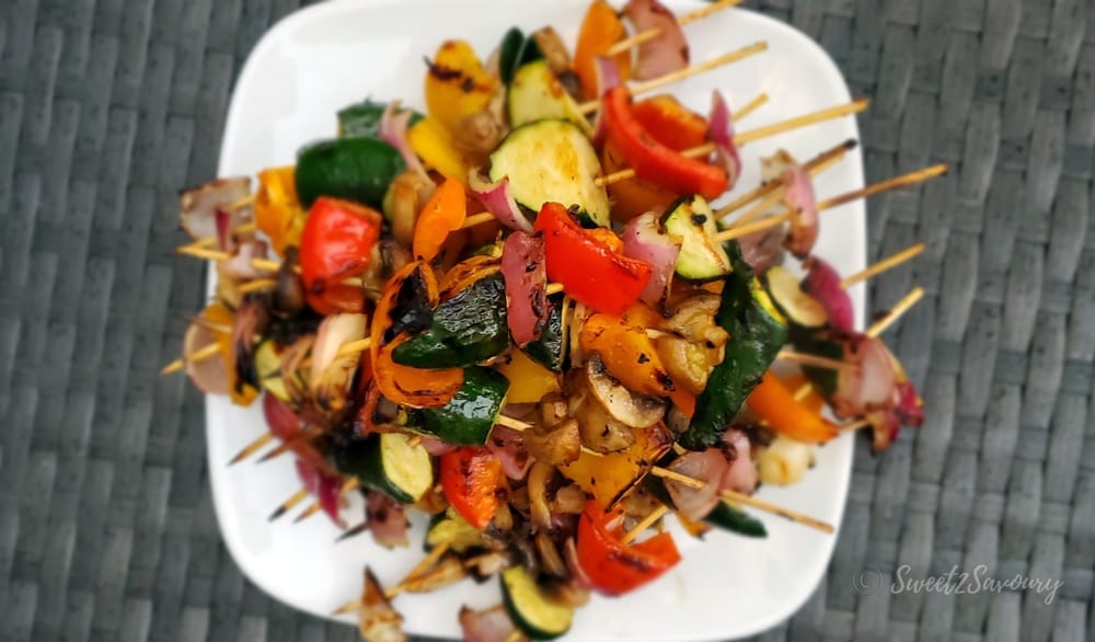 Grilled Marinated Veggie Skewers
