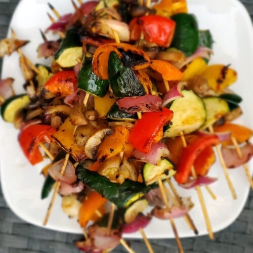 Grilled Marinated Veggies Skewers