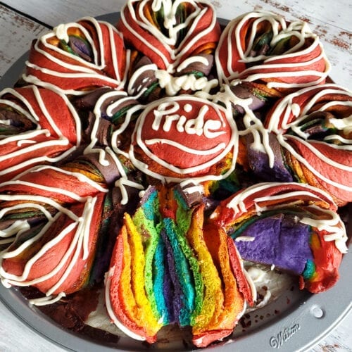 Rainbow Flower Cinnamon Bread