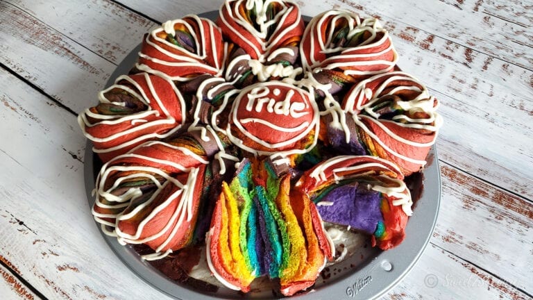Rainbow Flower Cinnamon Bread