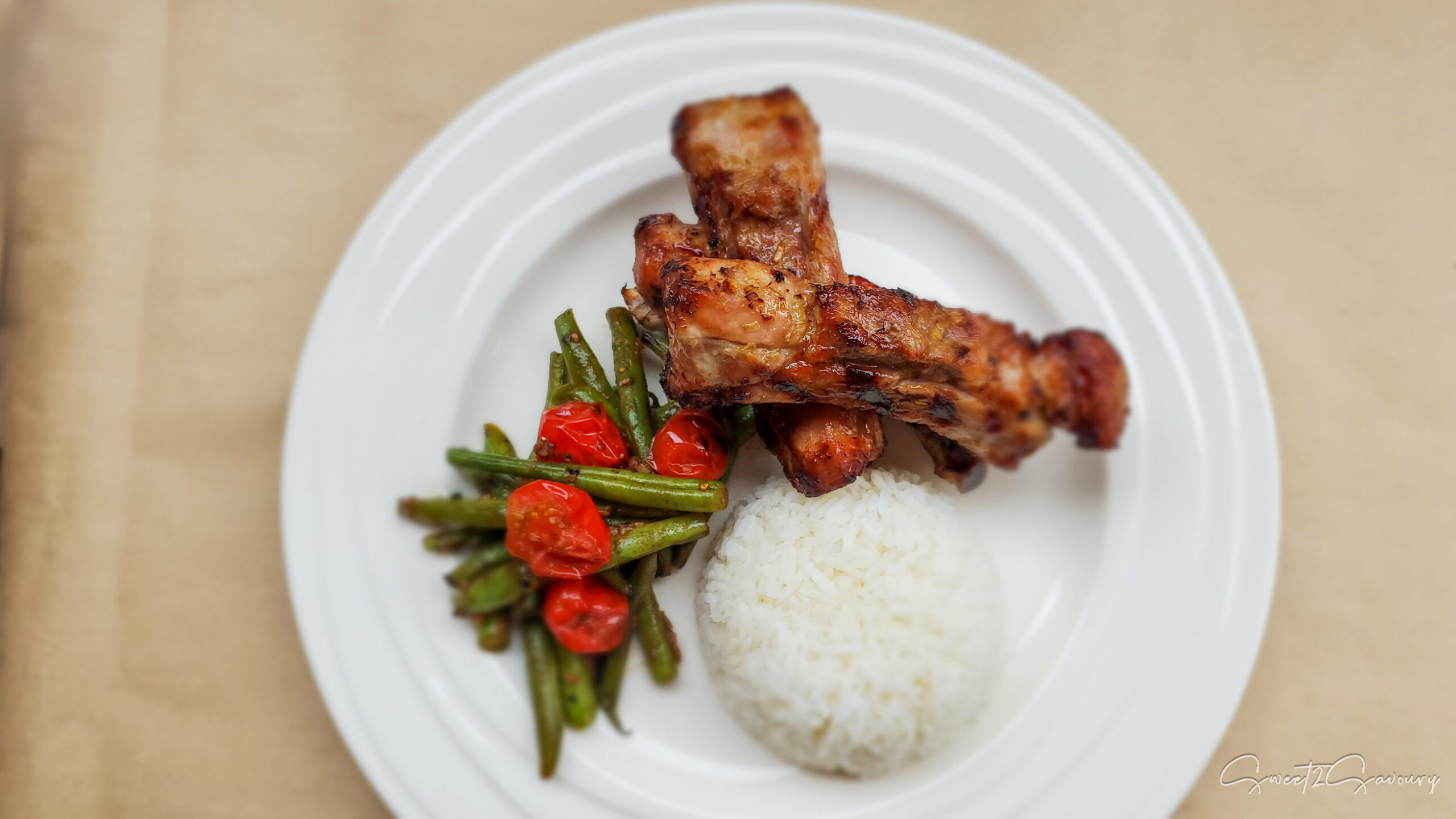 Lemongrass-Garlic Grilled Pork Ribs (Sườn Nướng)