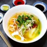 From-Scratch Wonton Noodle Soup (Clear Broth) with Homemade Dumplings