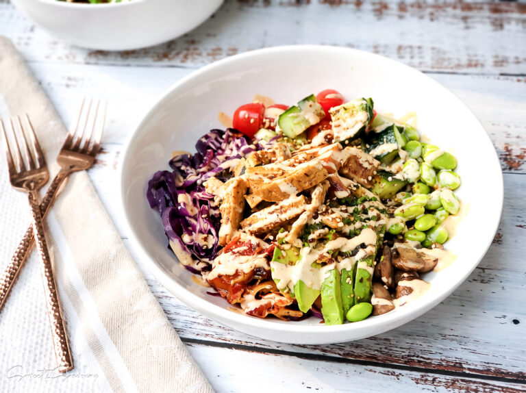 The Best Vegetarian Buddha Bowl (with Crispy Tofu)