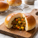 Bakery-Style Curry Beef Buns (Soft Milk Bread)