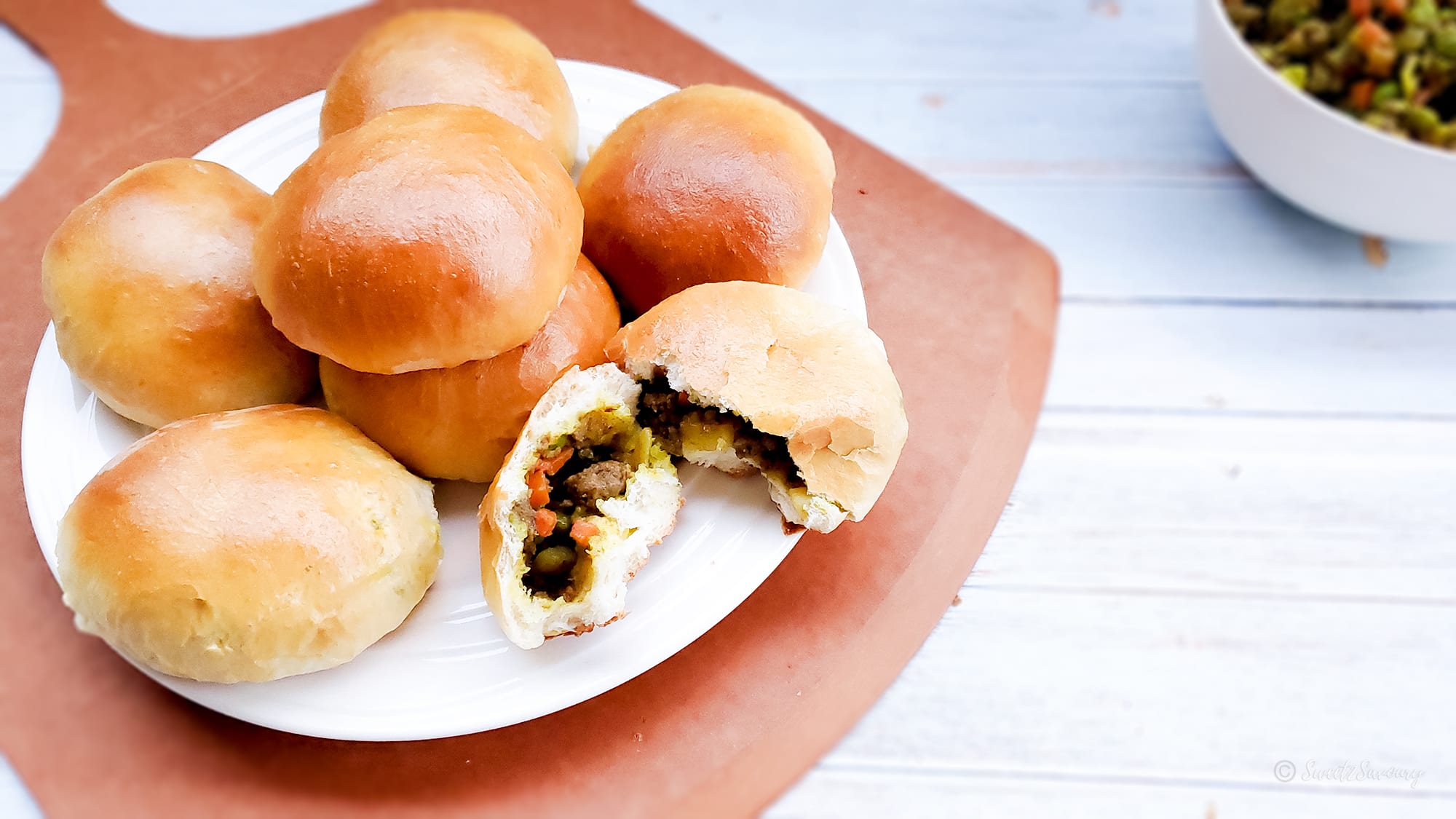 Soft Curry Beef Buns