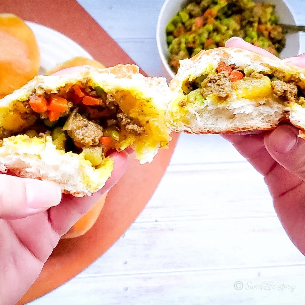 soft curry beef buns