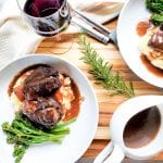 red wine braised beef short ribs with rosemary