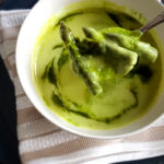 30-Minute Cream of Asparagus Soup (with Lemon-Cilantro Pesto)