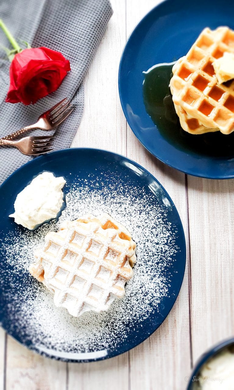 German Waffles (Less Sweet)