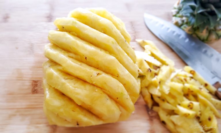 How To Cut A Whole Pineapple Without Waste