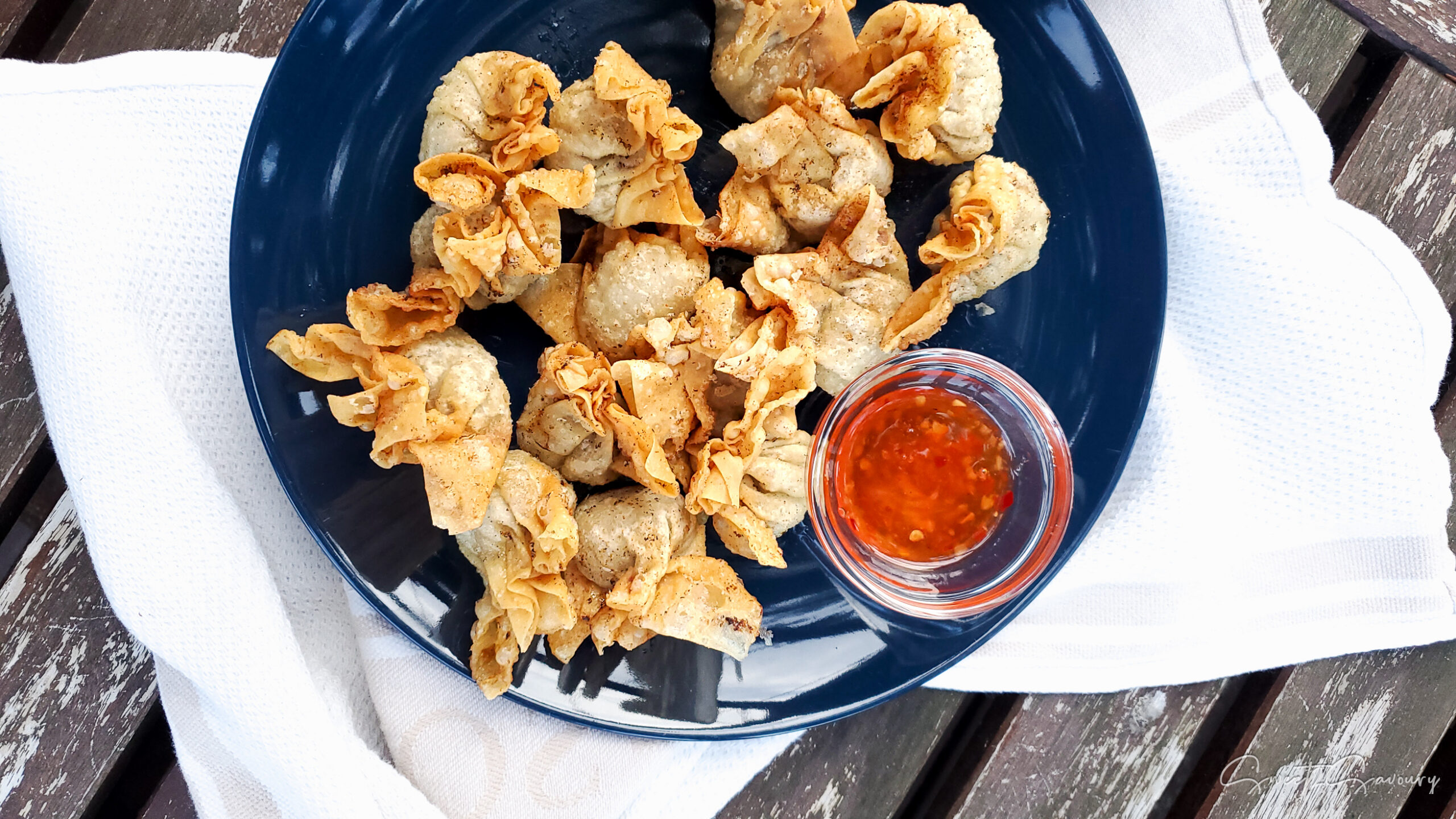 Easy Crispy Fried Pork Wontons
