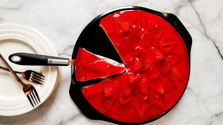 Strawberry Vanilla Pudding Cake