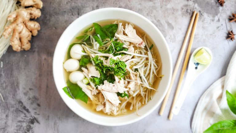 Simple Authentic Vietnamese Chicken Pho Soup (Phở Gà)