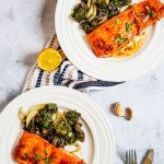 Maple-Soy Glazed Salmon with Garlic and Lemon