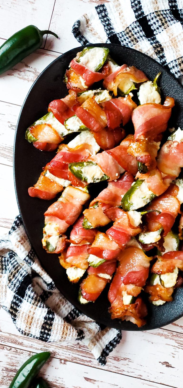 Air Fryer Maple-Bacon Jalapeño Poppers with Goat Cheese
