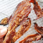 Crispy Maple Whiskey Candied Bacon (Brown Sugar Glaze)